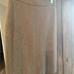 J. Jill Mocha Pencil Skirt Knee-Length Work Style